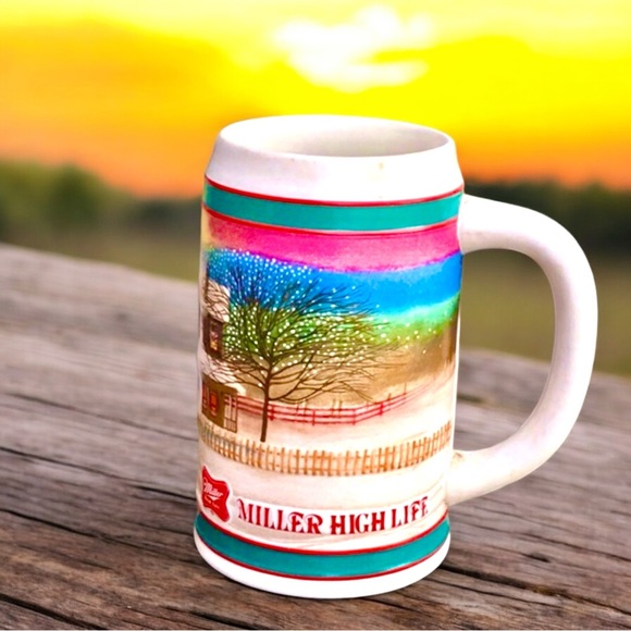 Vintage 1985 Winter Scene from Miller High Life - Picture 10 of 16